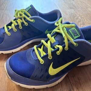 Nike Blue and Neon Yellow Women’s size 8